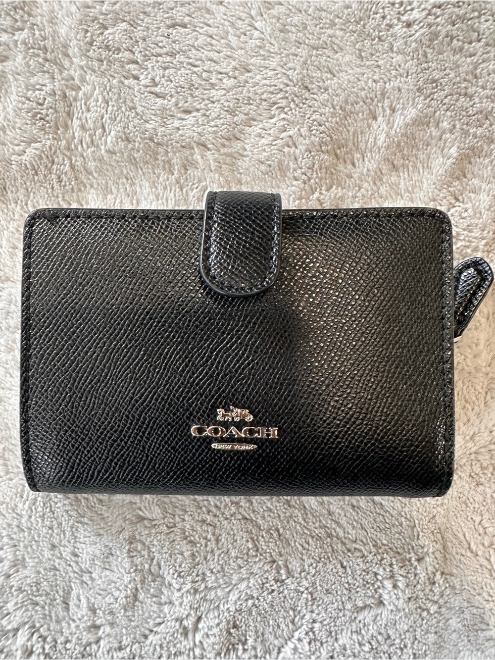 Coach Black Saffiano Leather Wallet